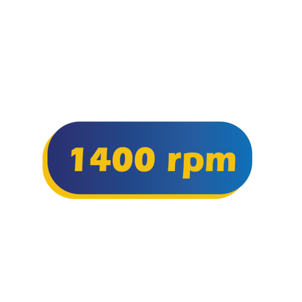 1400 rpm