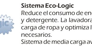 Sistema Eco-Logic en la lavadora MX-LV2086